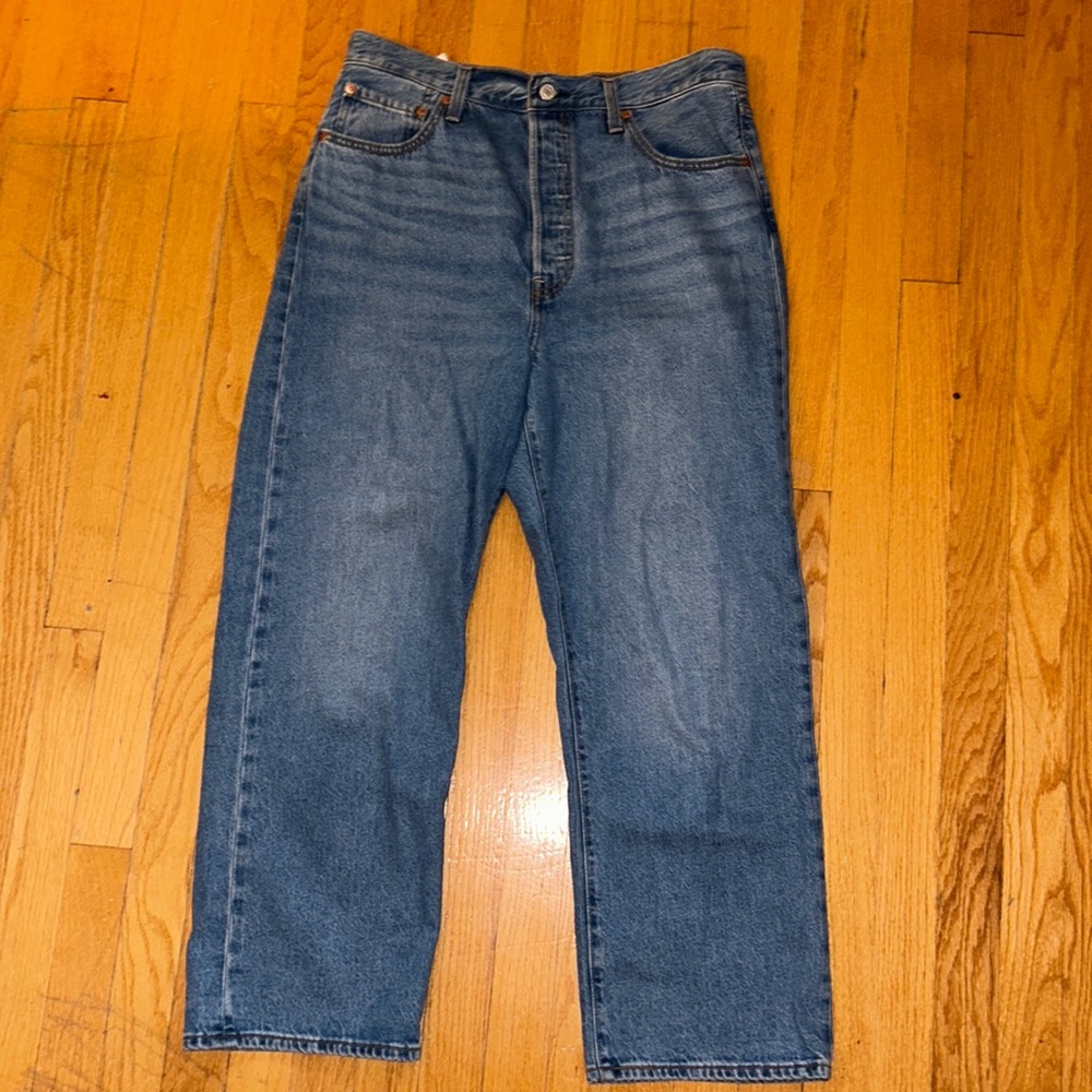 Levi rib cage straight ankle jeans